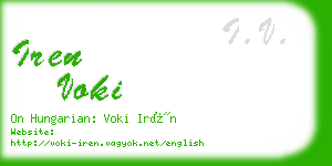 iren voki business card